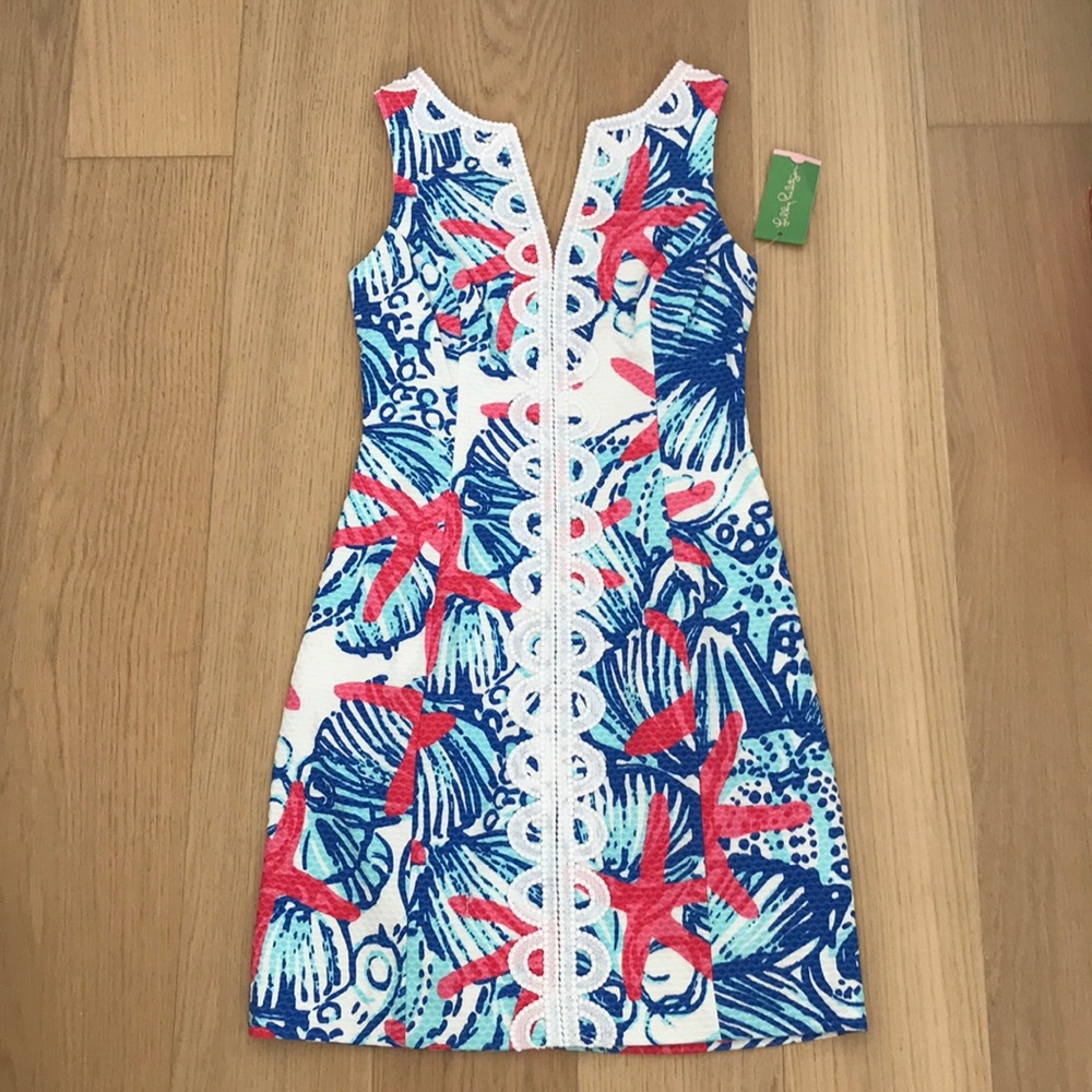BNWT Lilly Pultizer Classic Shift Dress, size 00